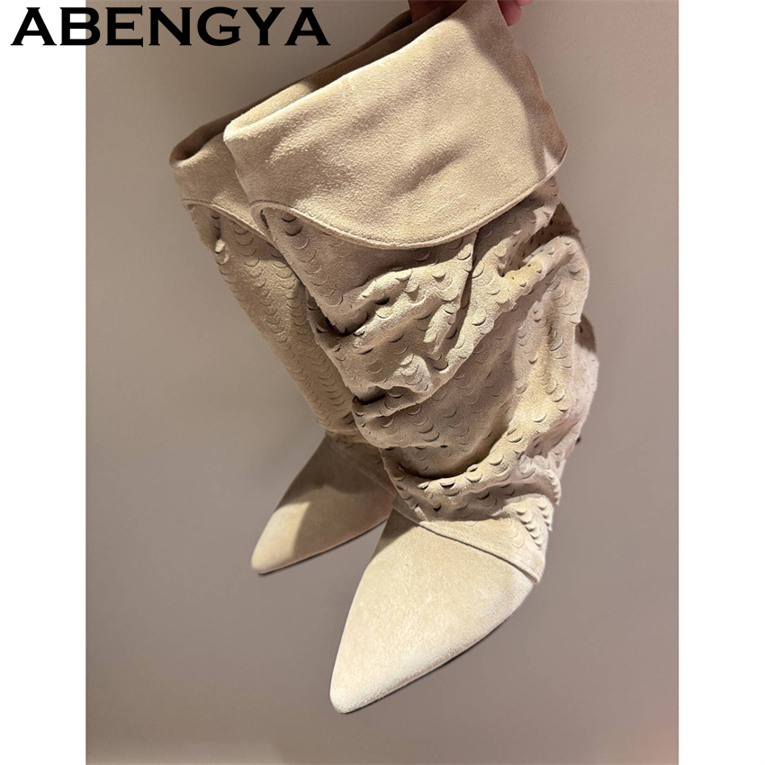 Ethnic Fashion In - 여성 미드 카프 숏 부츠 2026
