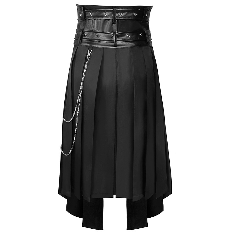 고딕 다크 남성용 스커트 팬츠 비대칭 플리츠 스커트 할 - Ethnic Fashion Wear 리뷰 및 가격