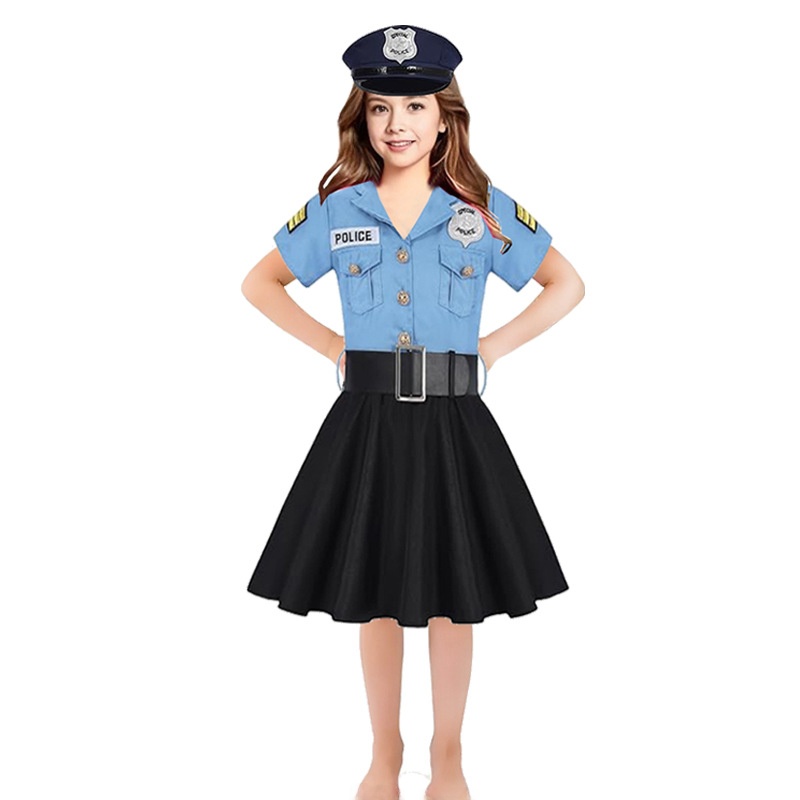 할로윈 어린이 경찰복 여아 원피스 의상 폴리에스터 섬유 - Ethnic Wear In Fashion 리뷰 및 가격