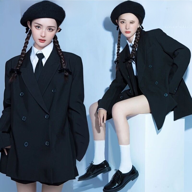 새로운 인물 사진 촬영 여성 정장 대학 스타일 이미지  - Ethnic Fashion Brands 리뷰 및 가격
