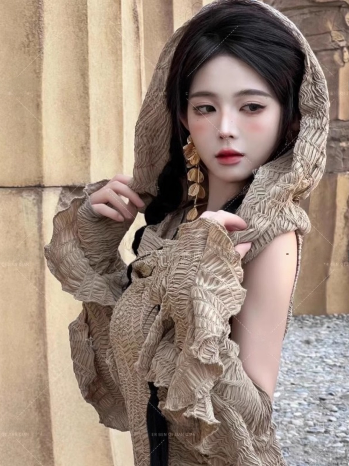 사막 테마 롱 드레스 여성 패션 에스닉 스타일 여행 촬 - Ethnic Fashion Dress 리뷰 및 가격