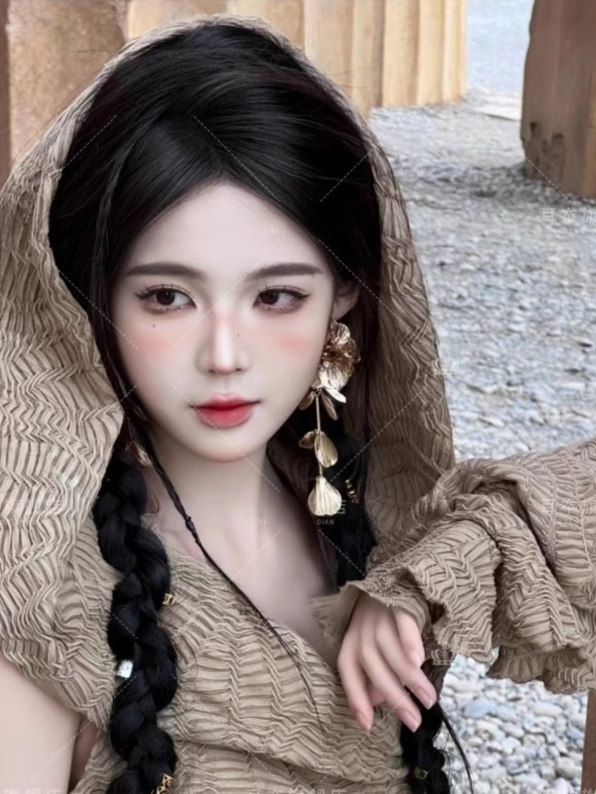 사막 테마 롱 드레스 여성 패션 에스닉 스타일 여행 촬 - Ethnic Fashion Dress 리뷰 및 가격