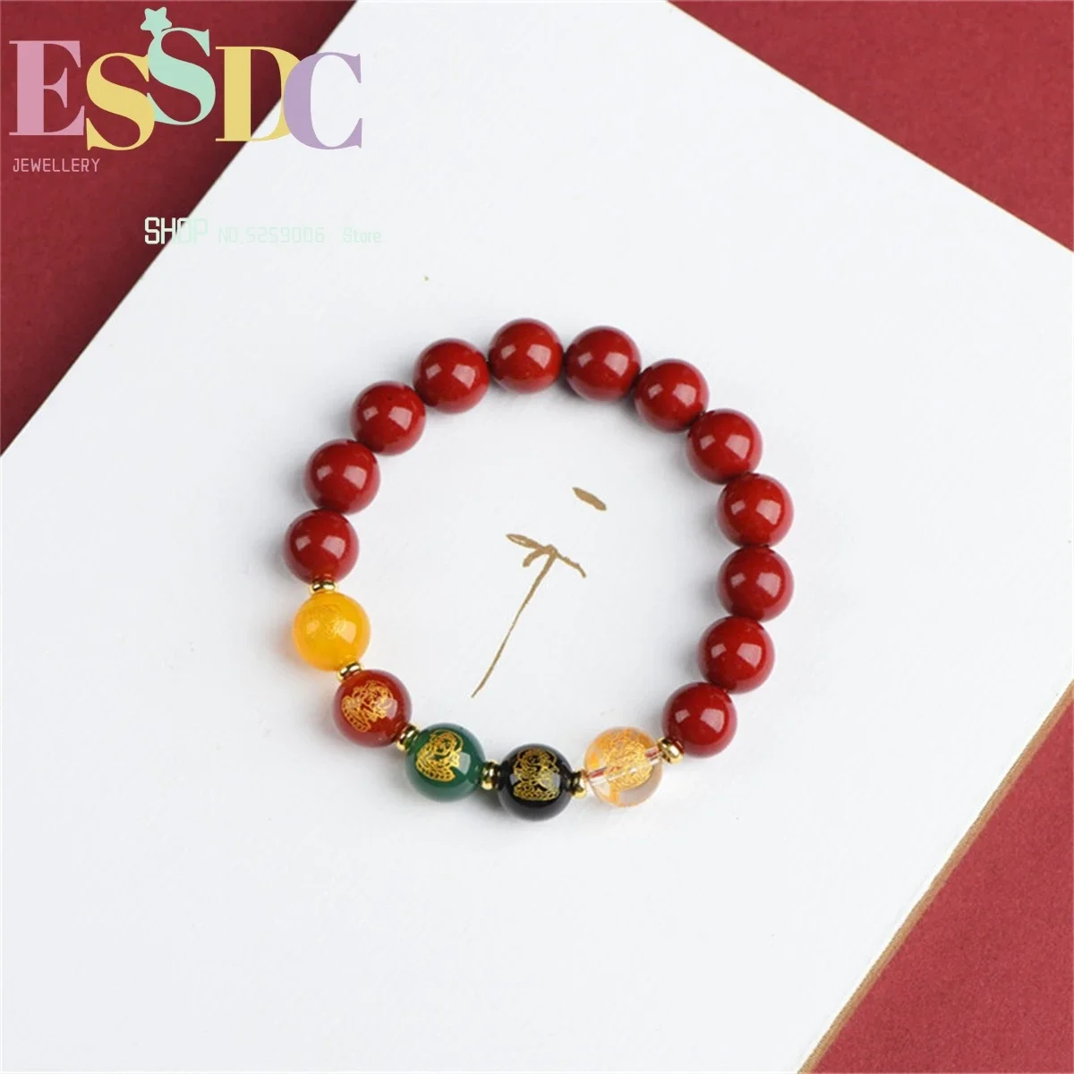 천연 보석 패션 5방향 부의신 진사 핸드 체인 퍼플 골 - Ethnic Fashion Way 리뷰 및 가격