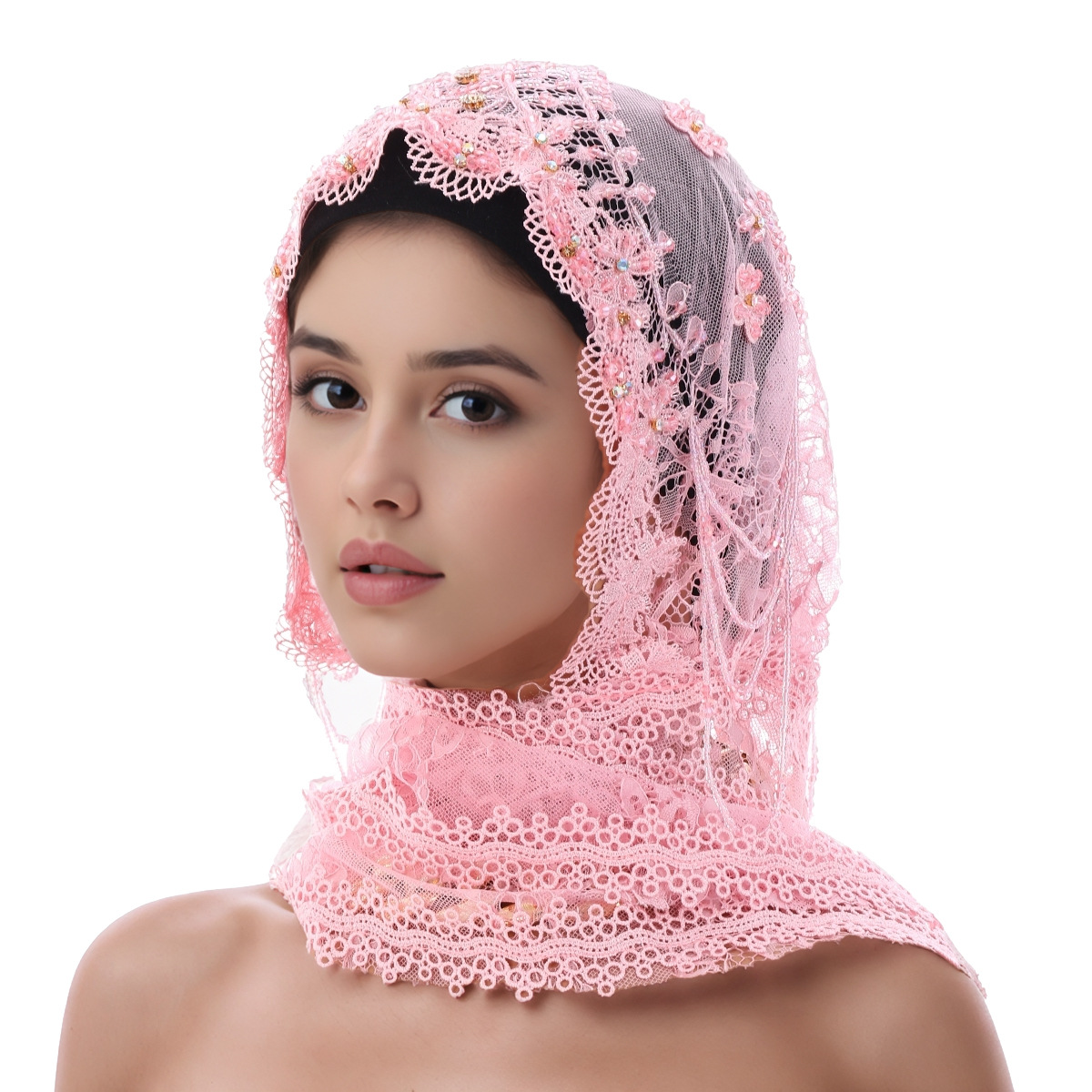 수제 스타일리시 숄 스카프 헤드스카프 레이스 랩 새로운 - Ethnic Wear In Fashion 리뷰 및 가격