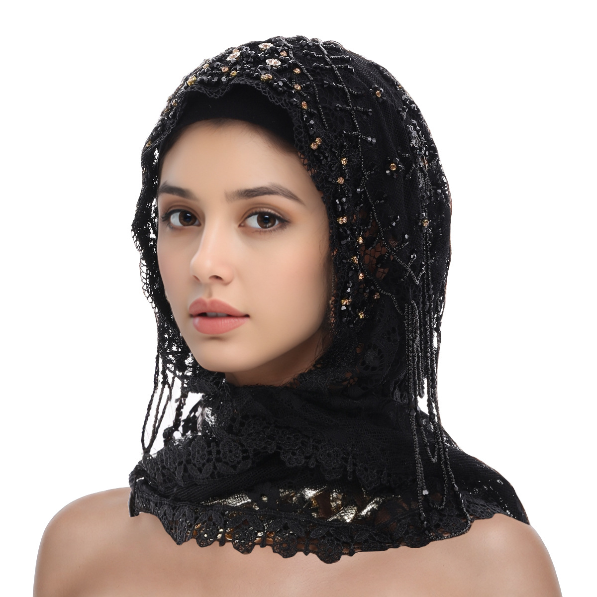 수제 스타일리시 숄 스카프 헤드스카프 레이스 랩 새로운 - Ethnic Wear In Fashion 리뷰 및 가격