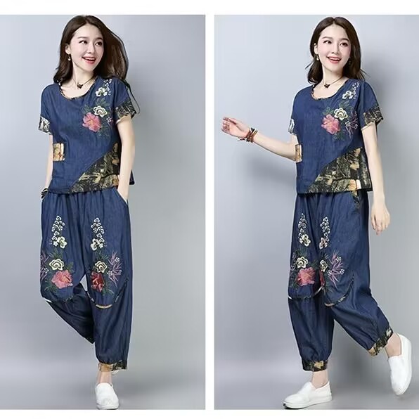 에스닉 스타일 플러스 사이즈 여성 정장 여름 신상 스플 - Ethnic Fashion Wear 리뷰 및 가격