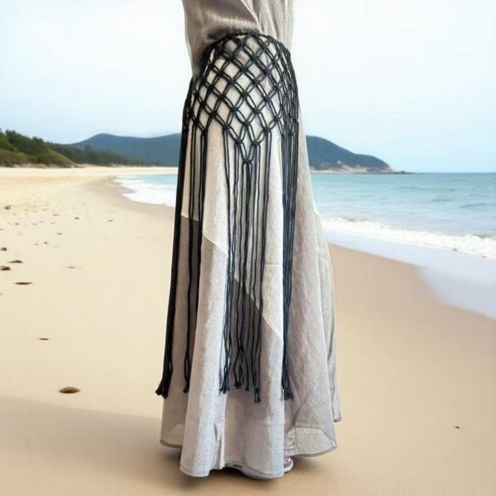 패션 보헤미안 네트 프린지 허리띠 장식 태슬 에스닉 디 - Ethnic Boho Fashion 리뷰 및 가격