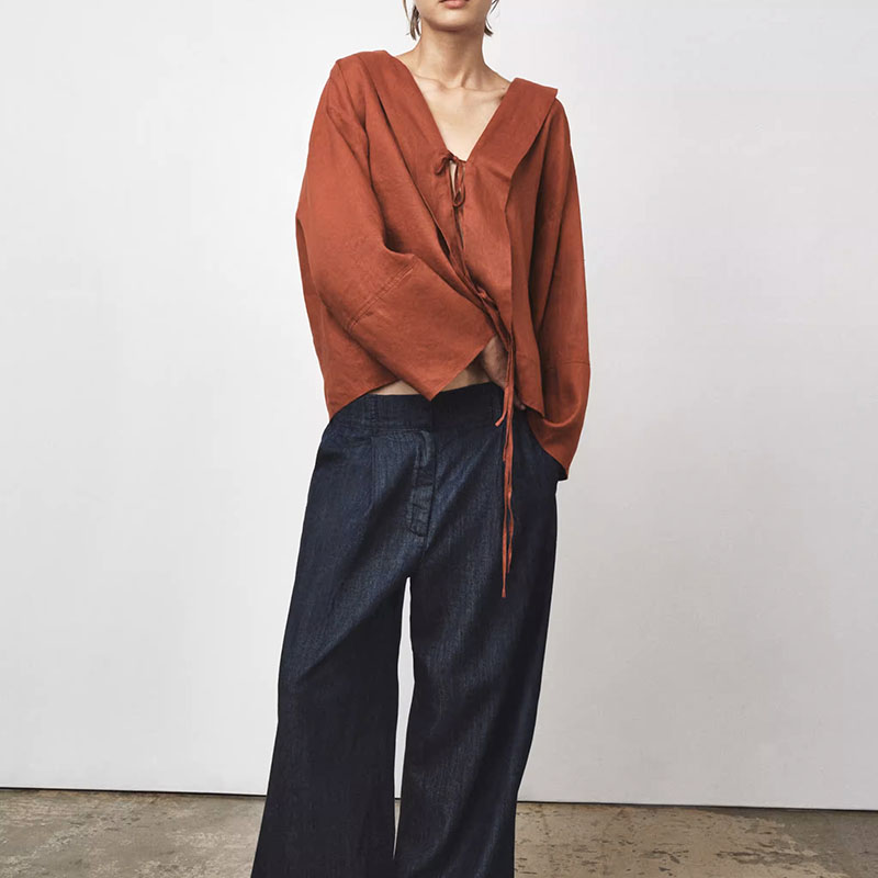 신상품 캐주얼 루즈핏 V넥 투웨이 여성 셔츠 2025  - Ethnic Fashion Way 리뷰 및 가격
