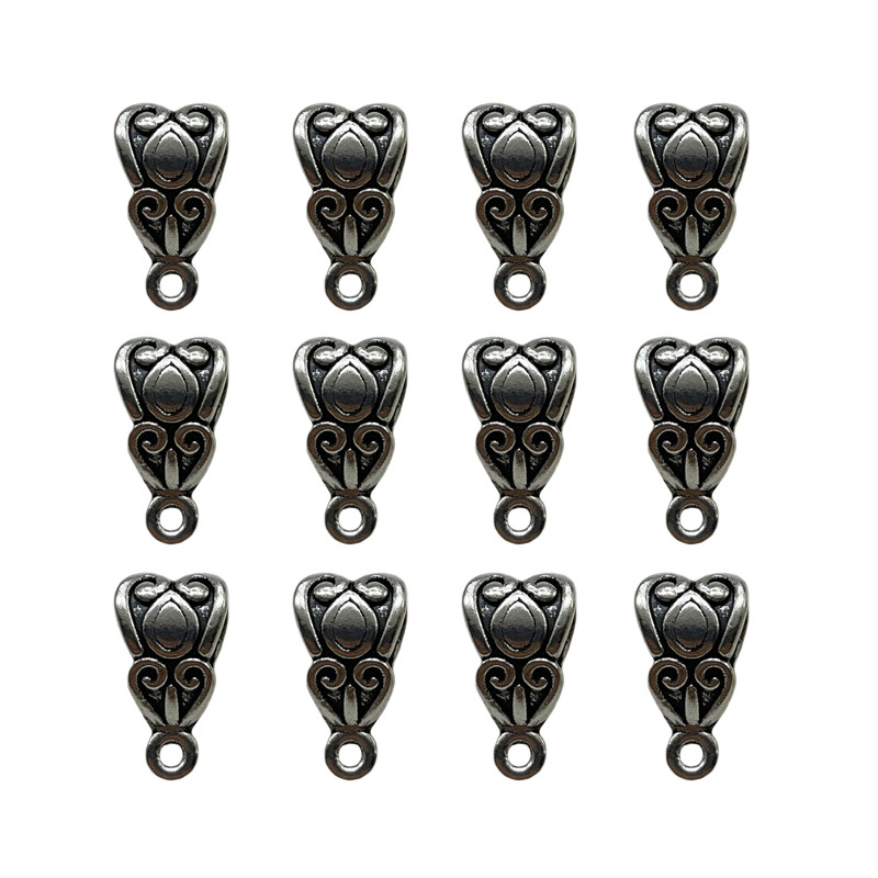 25pcs 7*13mm 2 색 레트로 스타일 목걸이 팔 - Ethnic Fashion Way 리뷰 및 가격
