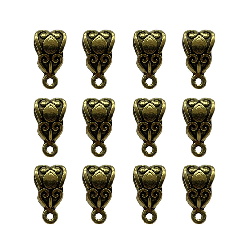 25pcs 7*13mm 2 색 레트로 스타일 목걸이 팔 - Ethnic Fashion Way 리뷰 및 가격
